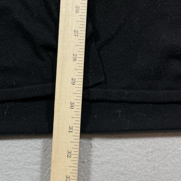 J.Jill Cardigan Women XS Black Wool Blend Long Sleeve 2-Button Front Pockets - Picture 7 of 9